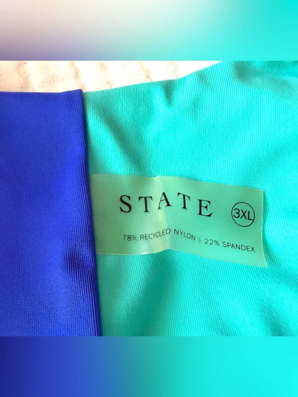 State The Label Swim Tank & Britches in Beach Ball 3XL tankini like new - Picture 3 of 9